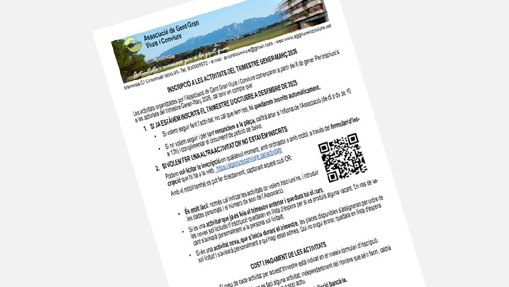 Activitats gener 2026