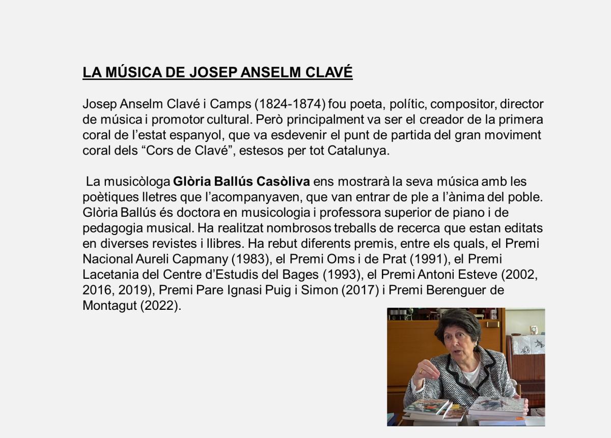 LA MÚSICA DE JOSEP ANSELM CLAVÉ