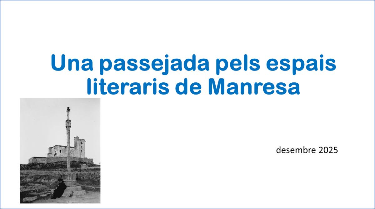 Una passejada pels espais literaris de Manresa
